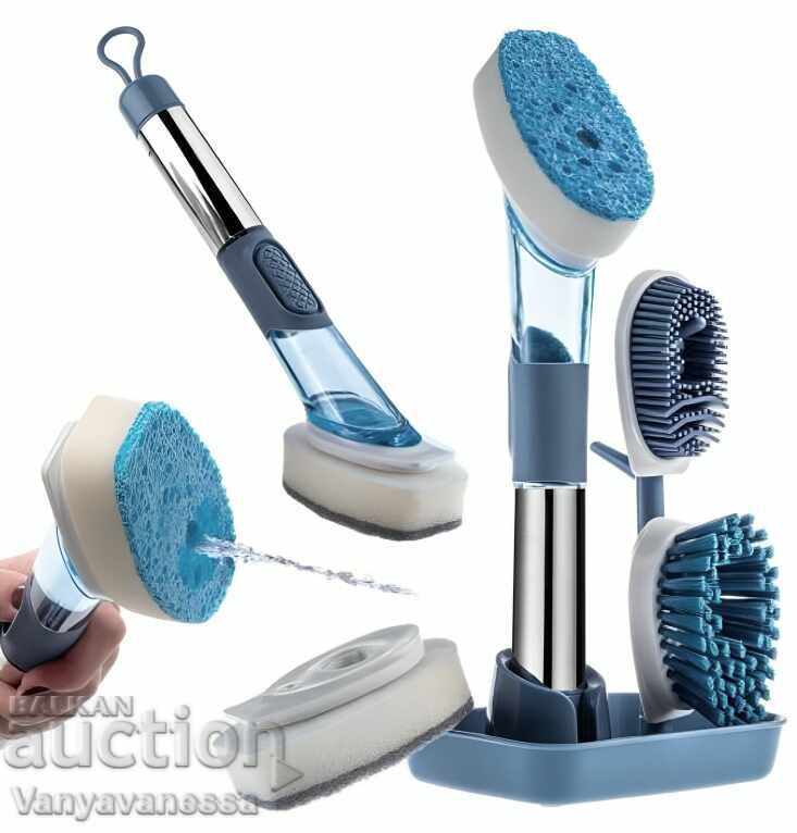 4-in-1 Dish Brush Set with Stand ✨ 4-in-1 Dish Brush Set with Stand ✨
