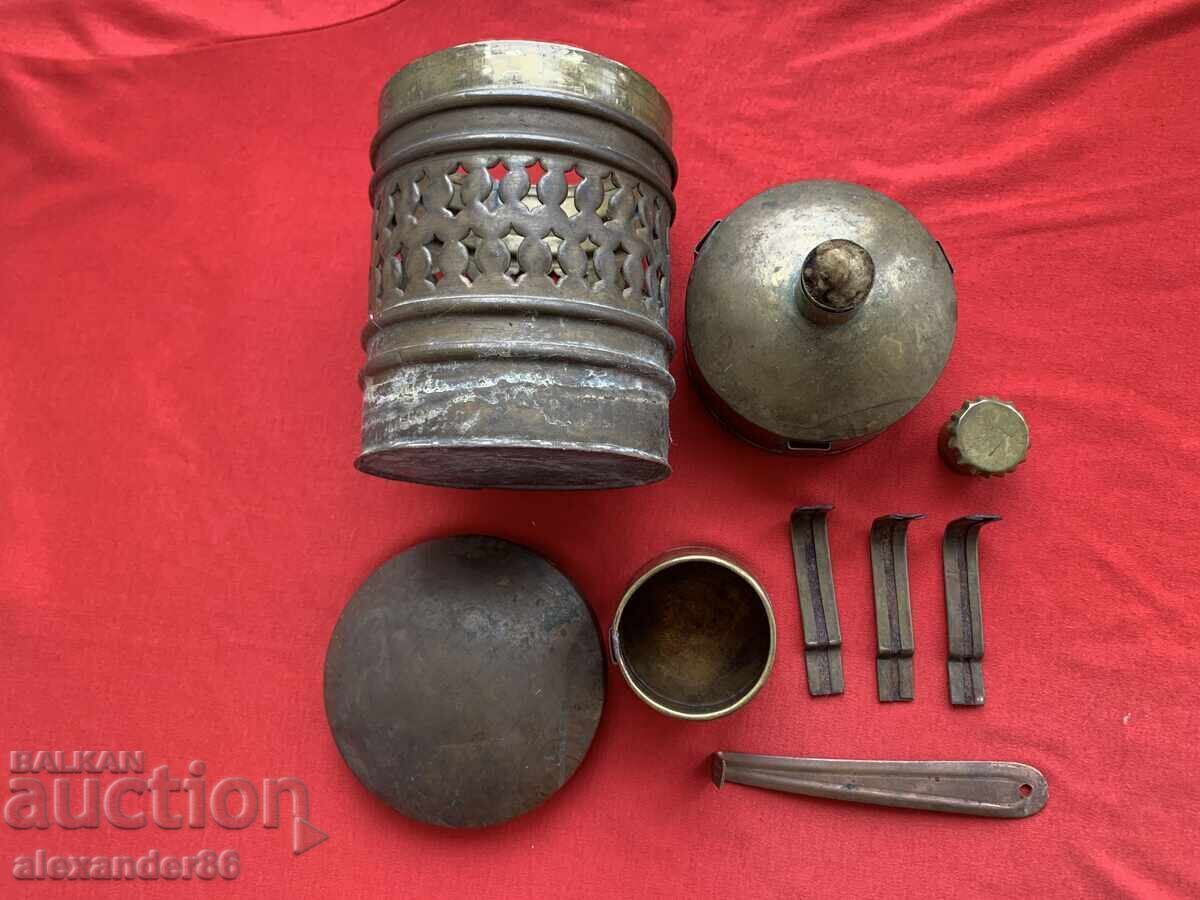 Delivery of Rare old Ottoman/Turkish primus stove with cezve, military officer's?