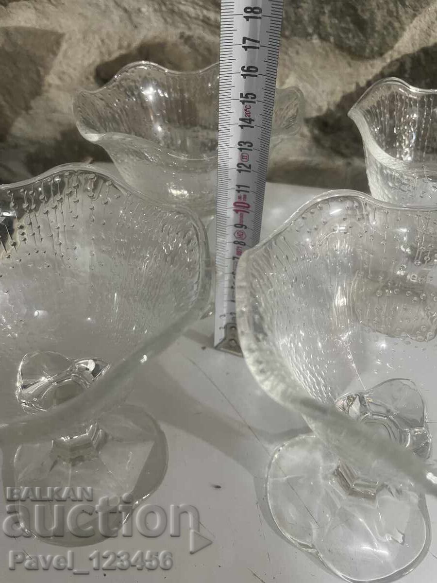 Old sundae glasses, 4 pieces with price 19.99 BGN | € 10.22