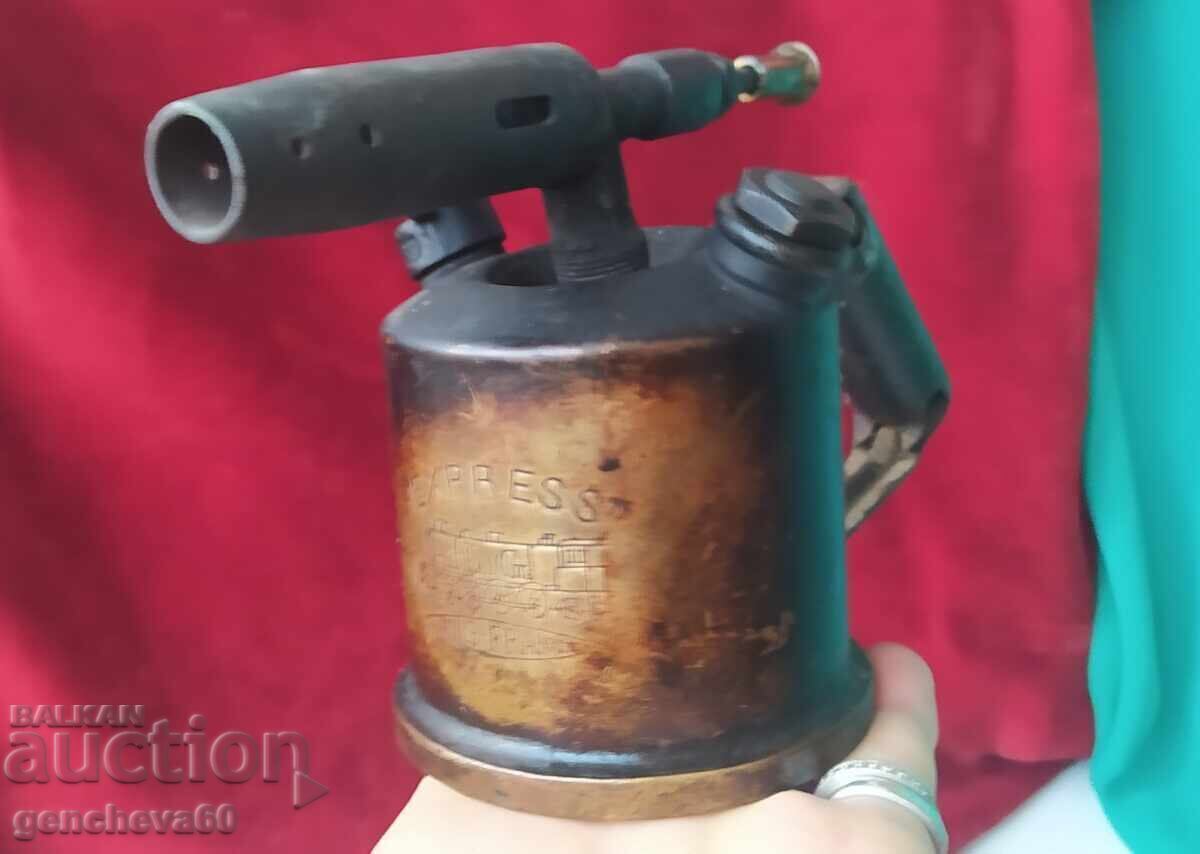 Rareă lampă de benzină din bronz,, EXPRESS "1900" - 7 Rareă lampă de benzină din bronz,, EXPRESS "1900" - 7