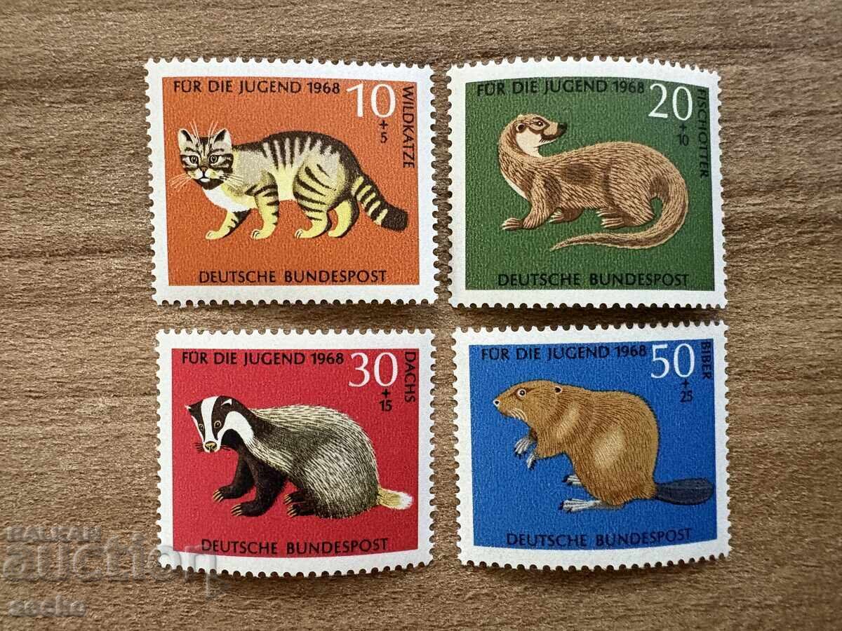 West Germany - Endangered Animals (1968) MNH