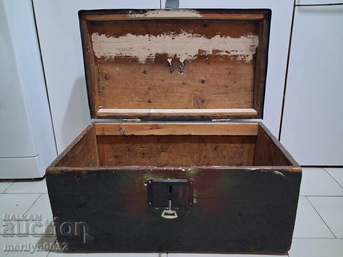 Old Bulgarian chest, trunk, cassette player, wooden with price 79.00 BGN | € 40.39 Old Bulgarian chest, trunk, cassette player, wooden with price 79.00 BGN | € 40.39