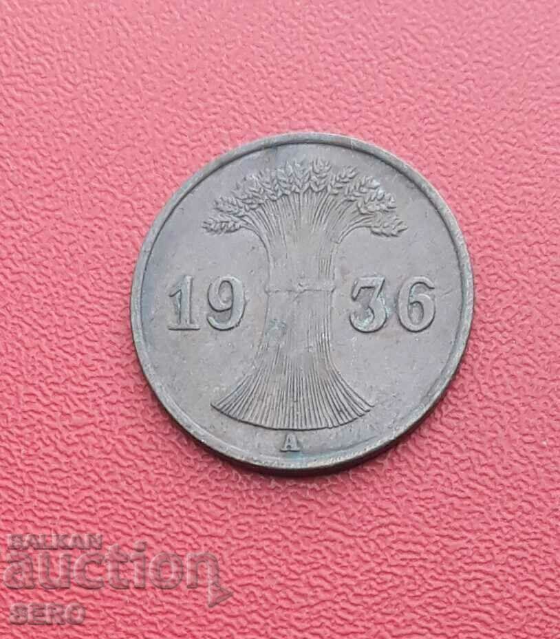 Germany-1 pfennig 1936 A-Berlin with price 0.51 BGN | € 0.26 Germany-1 pfennig 1936 A-Berlin with price 0.51 BGN | € 0.26
