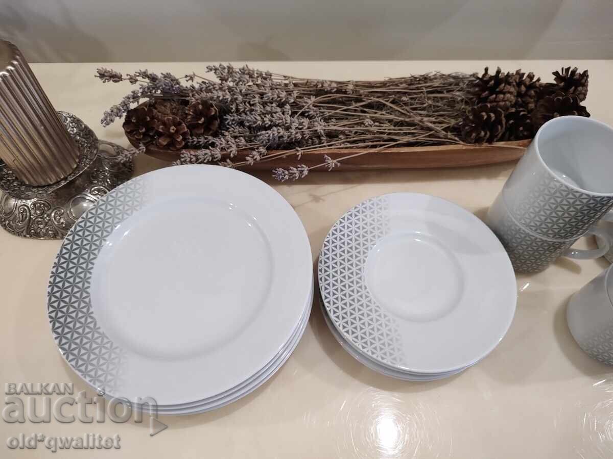 Serviciu de cafea din porțelan, porțelan, Germania, Seltmann - 5