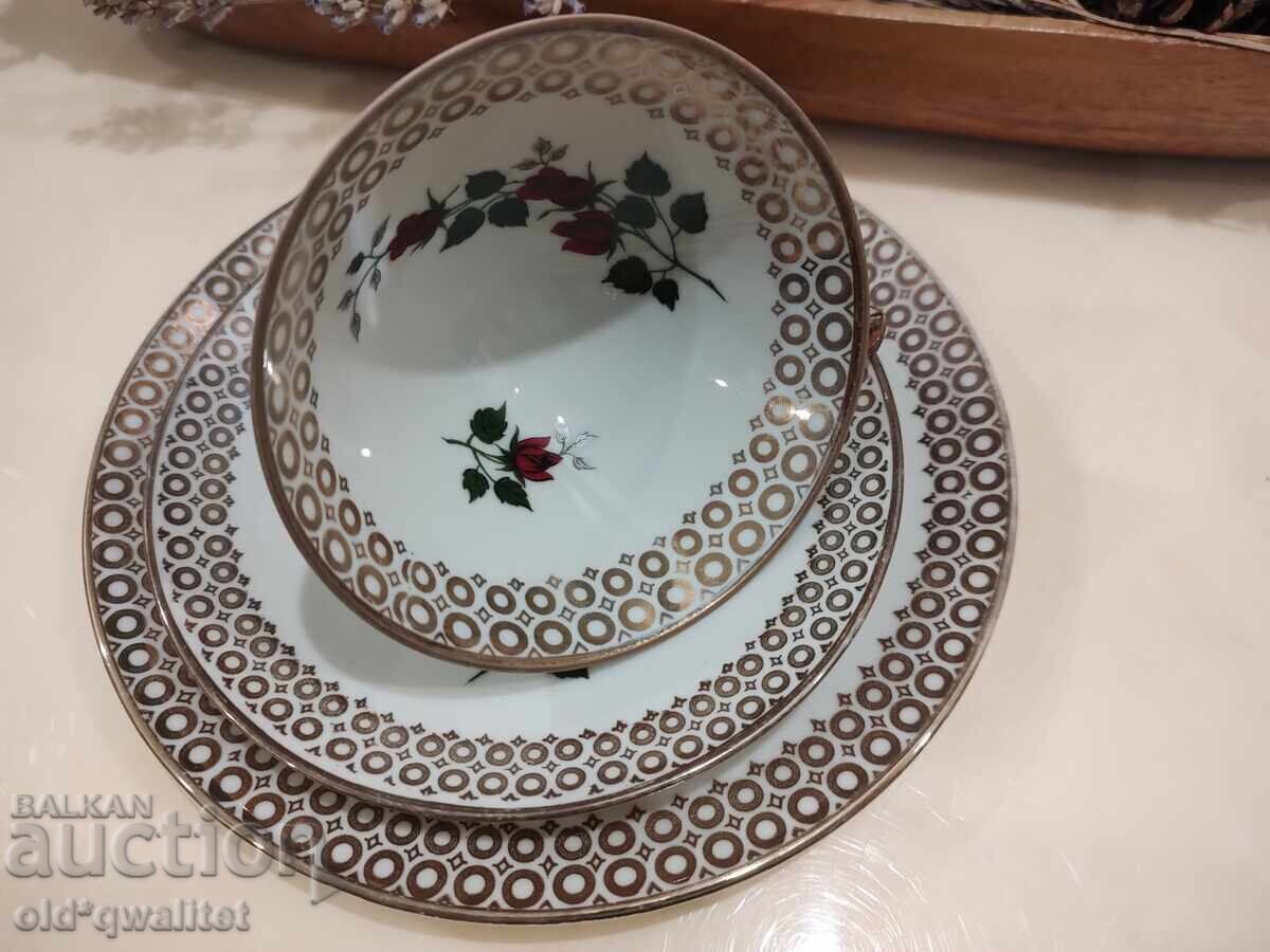 Set de porțelan pentru cafea/ceai, porțelan, Germania, Bavaria cu preț 147.00 BGN | € 75.16 Set de porțelan pentru cafea/ceai, porțelan, Germania, Bavaria cu preț 147.00 BGN | € 75.16