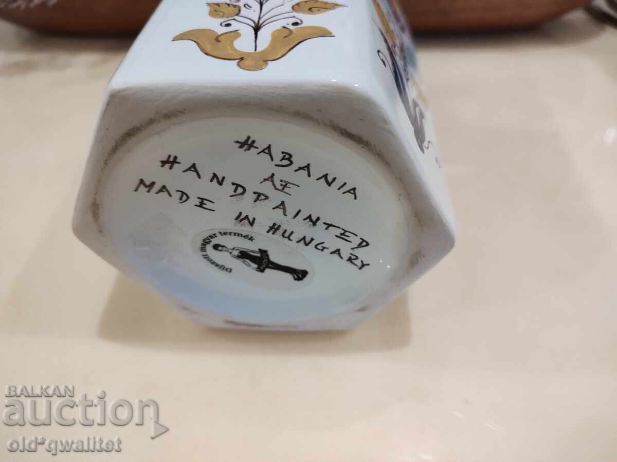 Porcelain container for herbs, herbal oils, porcelain, Hungary - 5 Porcelain container for herbs, herbal oils, porcelain, Hungary - 5