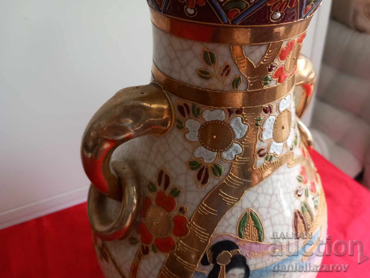 ΣΑΤΣΟΥΜΑ, Παλιό Ιαπωνικό Βάζο, Χρυσός, Μαρκαρισμένο, Σάτσουμα με τιμή 195.00 BGN | € 99.70 ΣΑΤΣΟΥΜΑ, Παλιό Ιαπωνικό Βάζο, Χρυσός, Μαρκαρισμένο, Σάτσουμα με τιμή 195.00 BGN | € 99.70