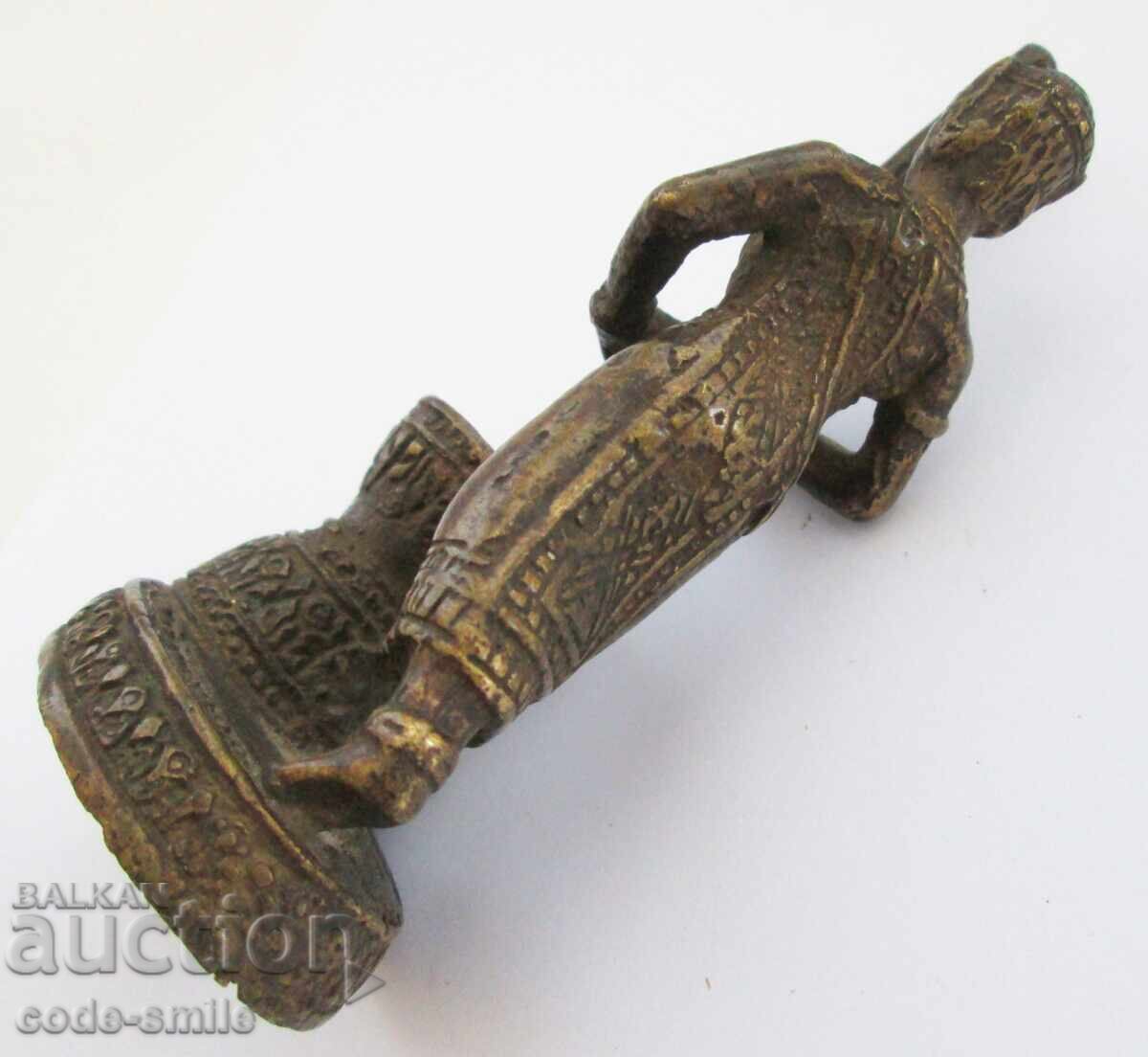 Παλιά, παλαιά μπρούτζινη αγαλματίδιο γυναικείας φιγούρας - 6