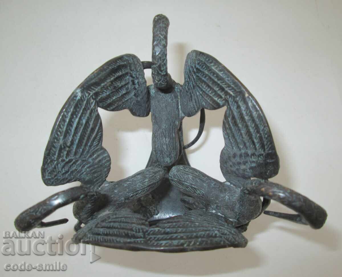 Παλιά σύνθεση μπρούτζινης φιγούρας αγαλματιδίου Art Deco - 7