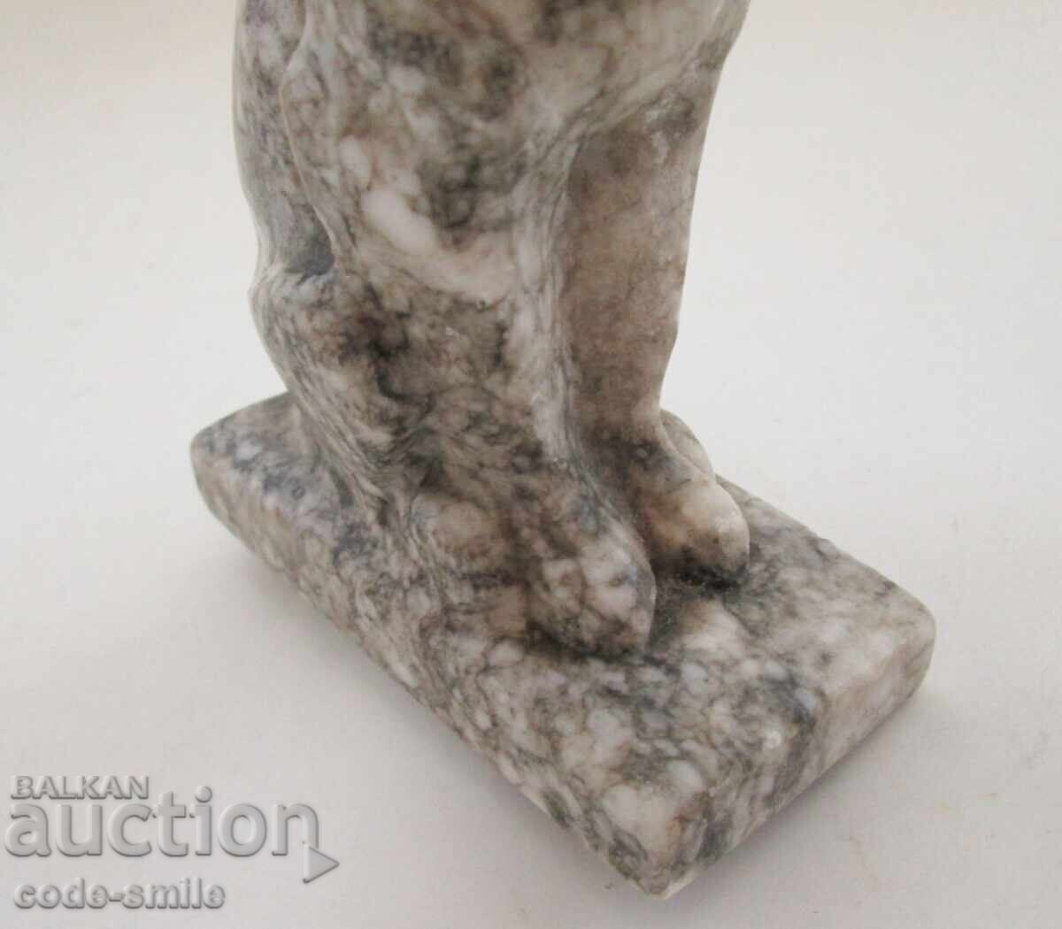 Statuetă veche din marmură, figură de câine ciobănesc german - 5 Statuetă veche din marmură, figură de câine ciobănesc german - 5