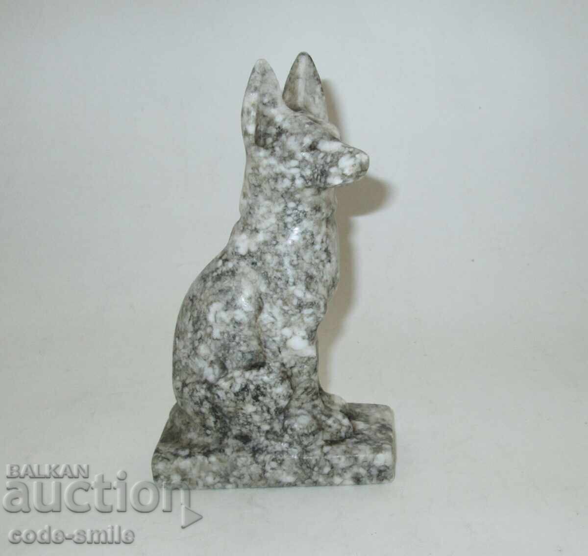 Statuetă veche din marmură, figură de câine ciobănesc german - 7 Statuetă veche din marmură, figură de câine ciobănesc german - 7