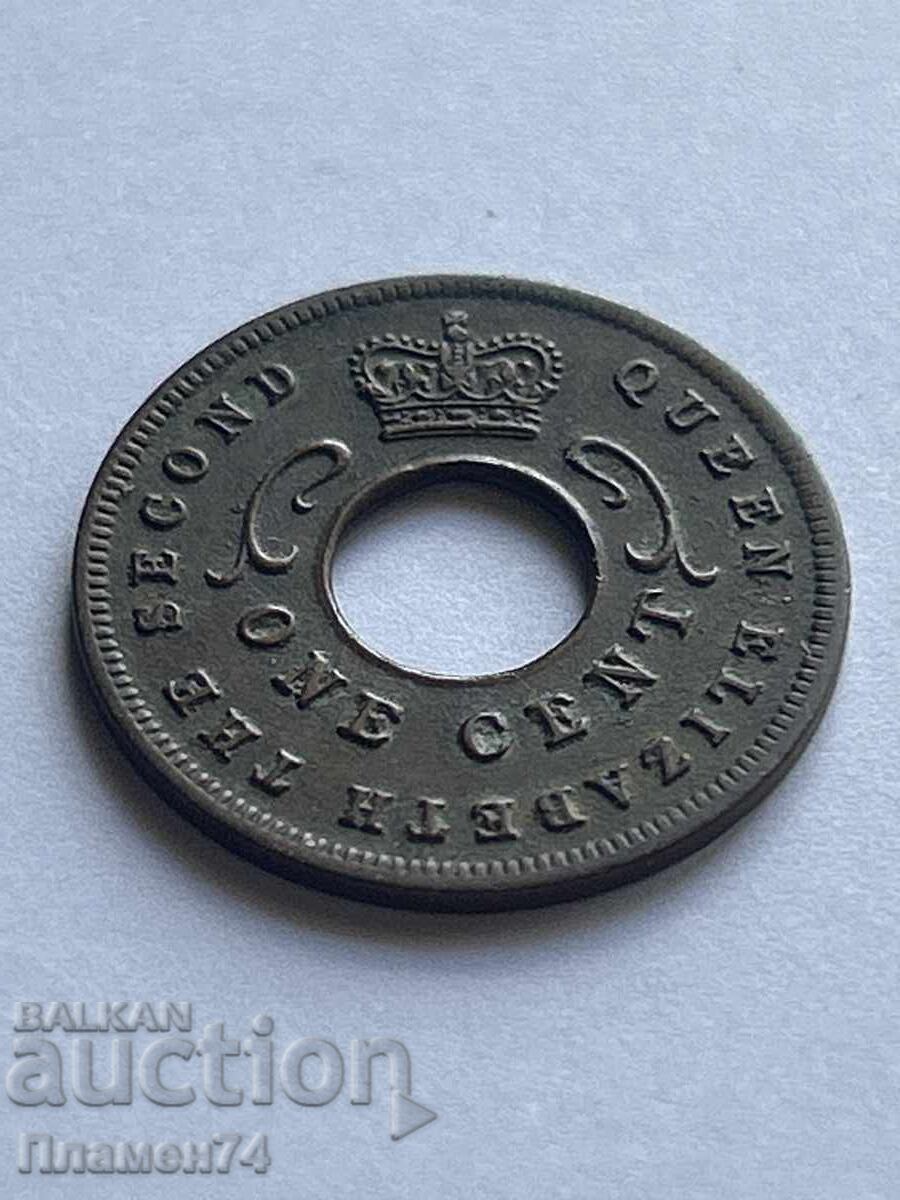 1 cent 1954 British East Africa