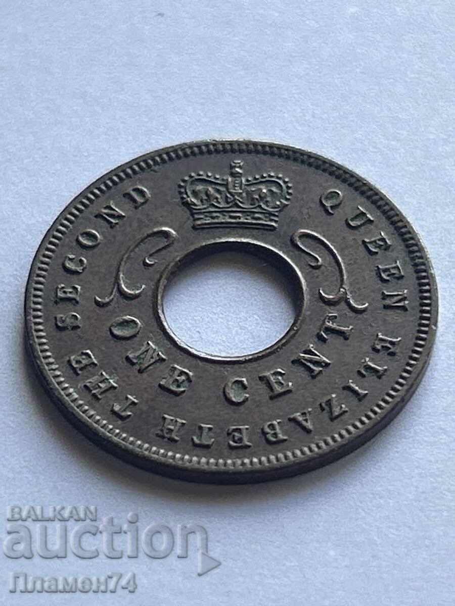 1 σεντ 1955g Βρετανική Ανατολική Αφρική