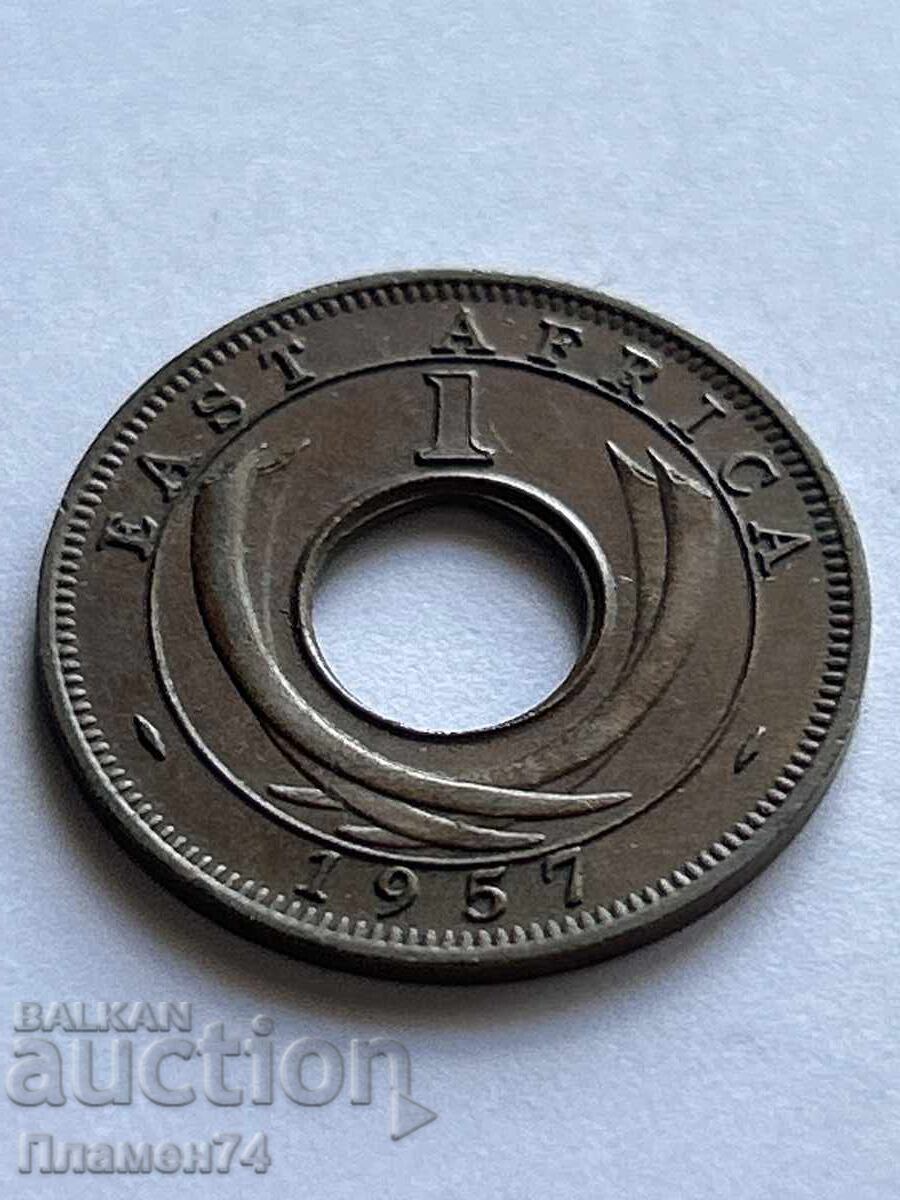 1 cent 1957, Africa de Est Britanică cu preț 9.00 BGN | € 4.60