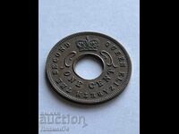 1 σεντ 1957g Βρετανική Ανατολική Αφρική