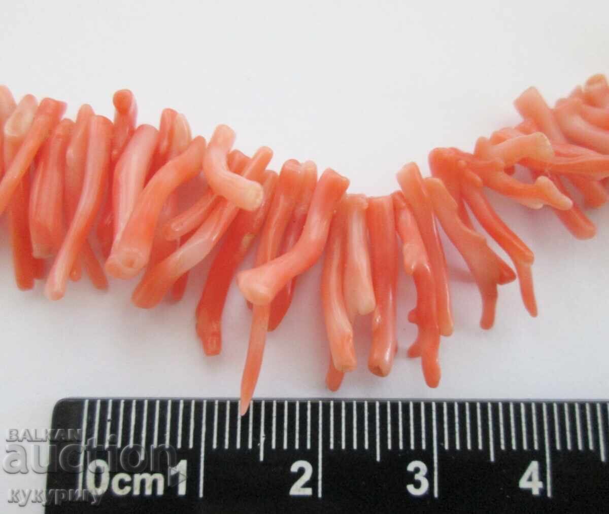 Auction  Vintage Women's Necklace Pendant Jewelry Natural Red Coral