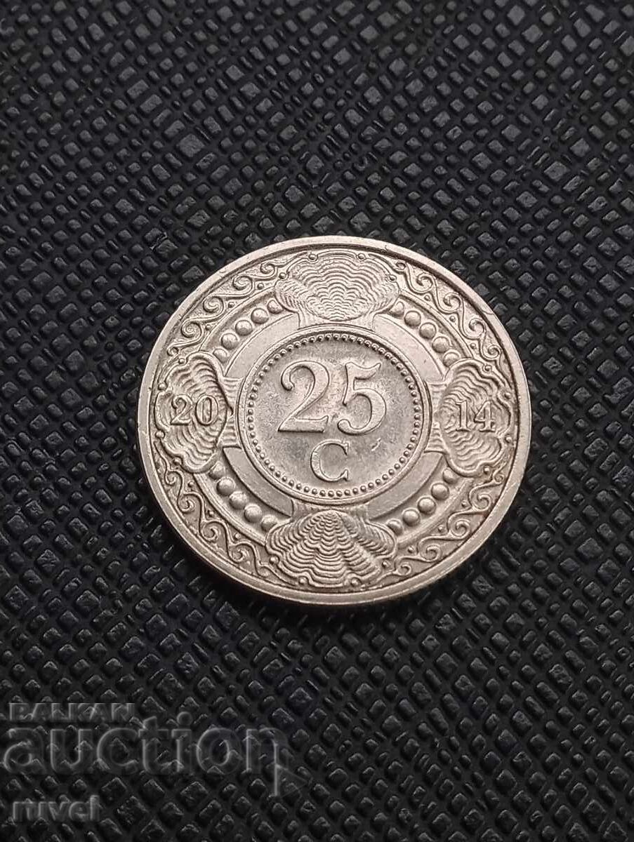 Ολλανδικές Αντίλλες 25 σεντ, 2014