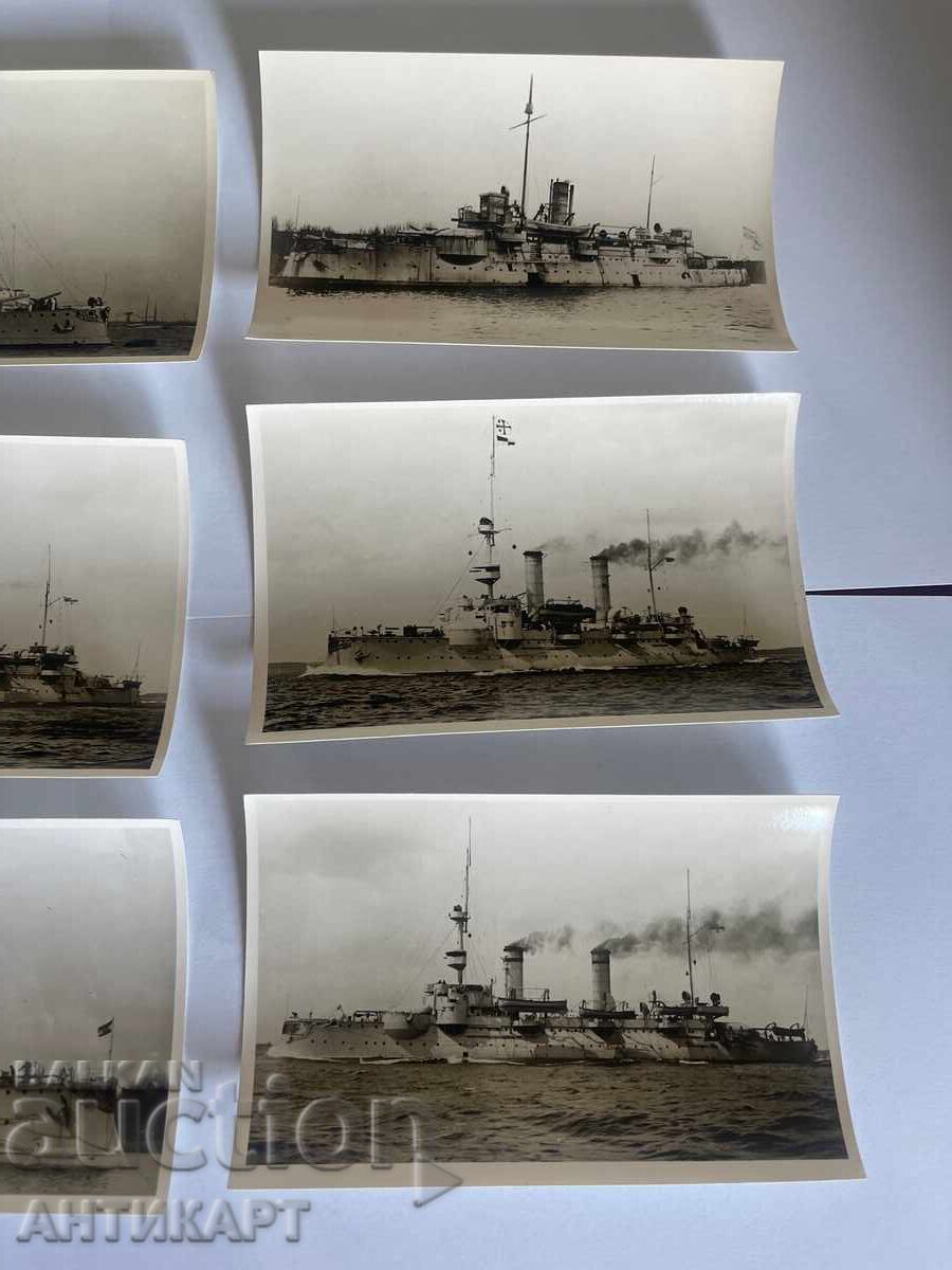 Livrarea 9 fotografii Germania nave militare gardă de coastă Primul Război Mondial 9/14cm