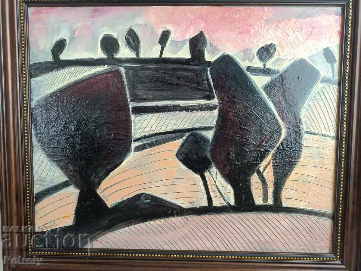 Pictură veche în ulei cu preț 140.00 BGN | € 71.58 Pictură veche în ulei cu preț 140.00 BGN | € 71.58