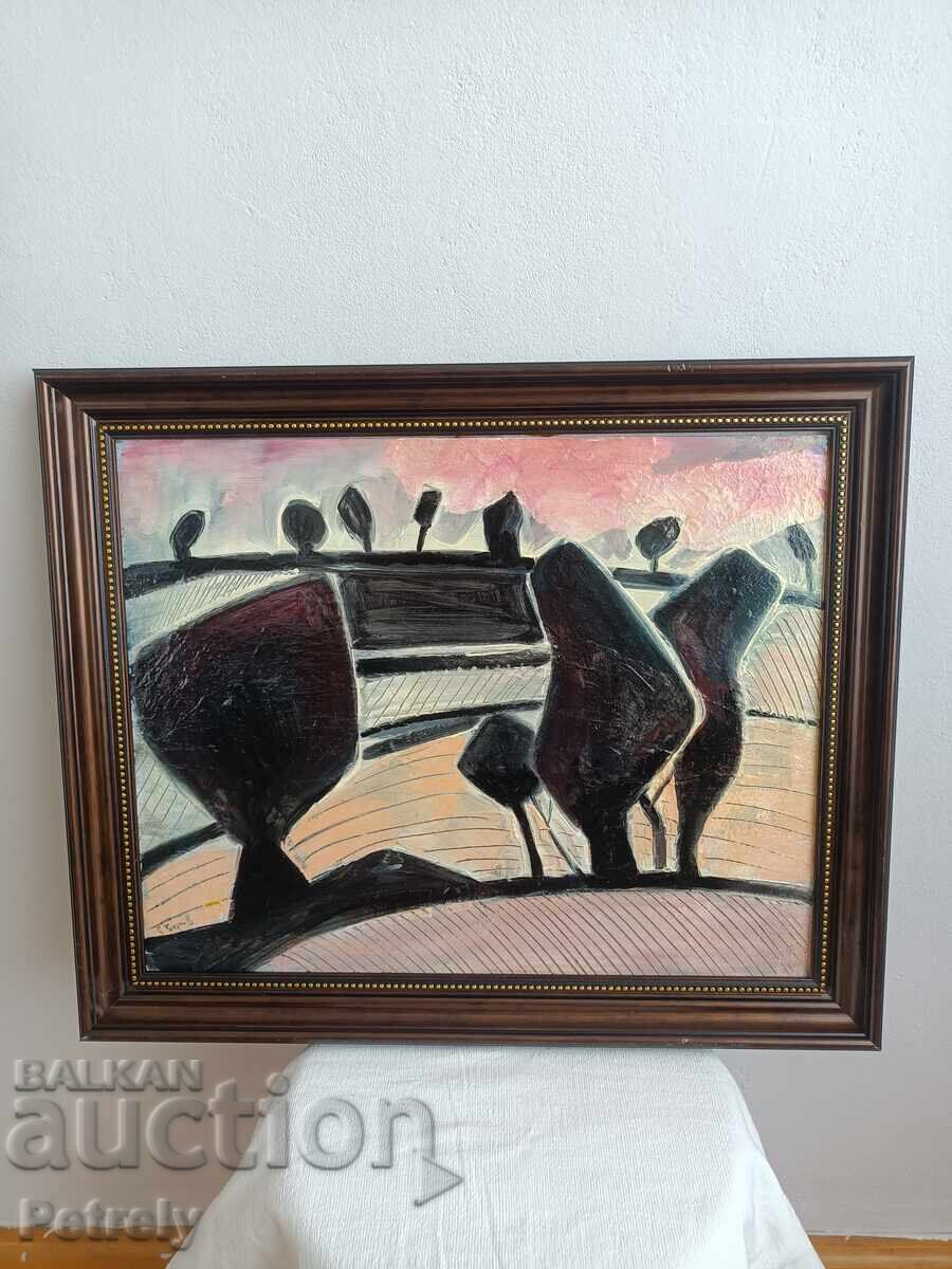 Pictură veche în ulei Pictură veche în ulei