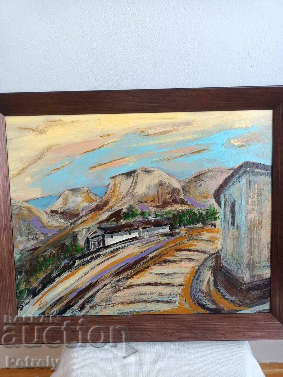 Δημοπρασία Παλιά ελαιογραφία