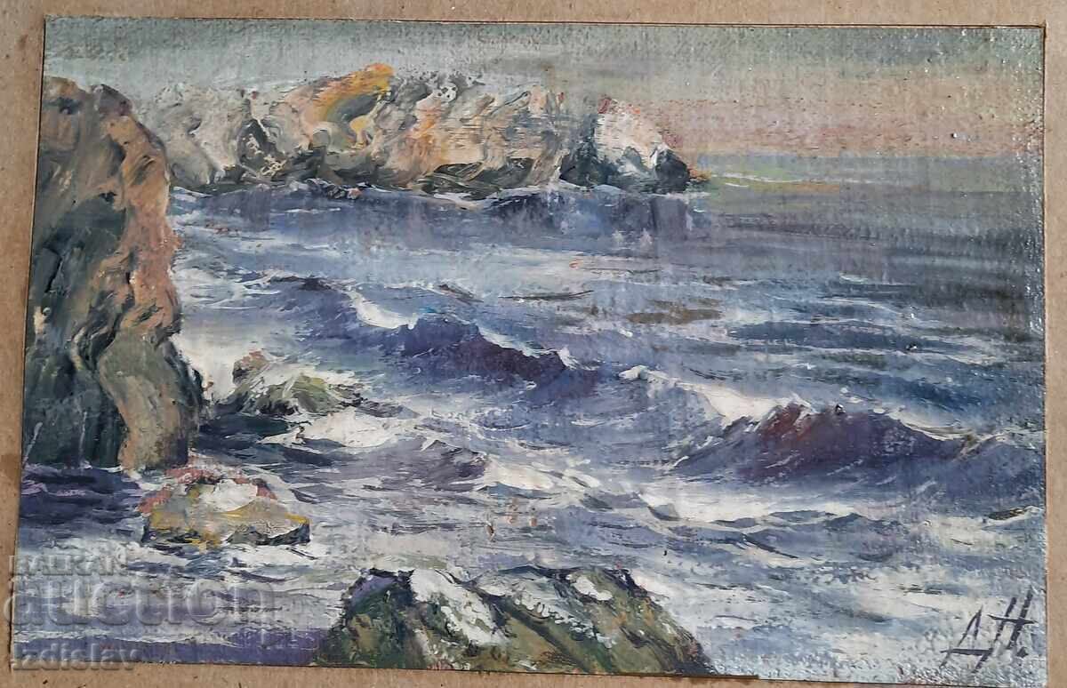 Картина Море на худ. Димо Николов/1898-1984/ с цена 1500.00 лв. | € 766.94