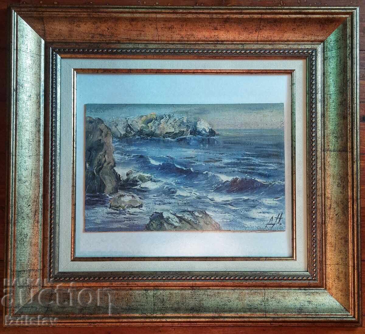 Картина Море на худ. Димо Николов/1898-1984/