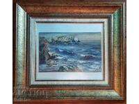 Πίνακας Θάλασσα του ζωγράφου Ντίμο Νικολόφ/1898-1984/