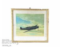 Large framed photo of Messerschmitt 109 Third Reich original
