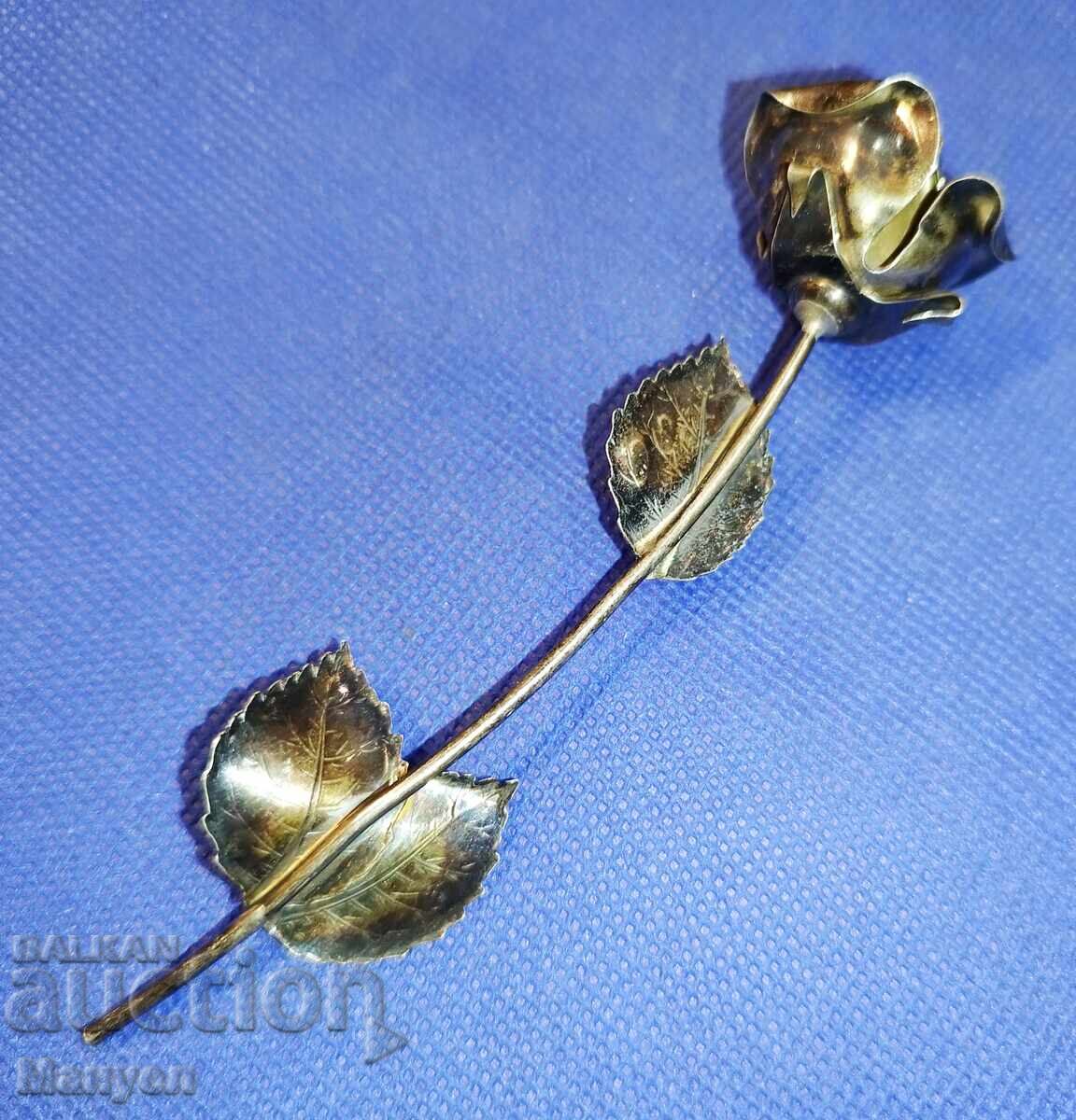Old, beautiful silver item - rose with price 220.00 BGN | € 112.48 Old, beautiful silver item - rose with price 220.00 BGN | € 112.48