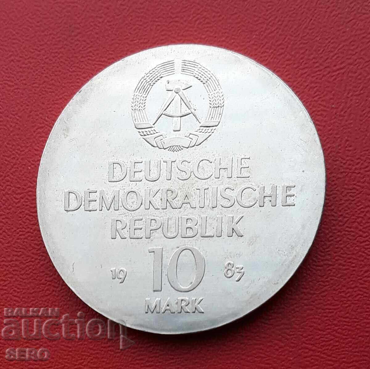 Germania-RDG-10 mar. 1983-100 ani de la moartea lui Richard Wagner cu preț 105.00 BGN | € 53.69