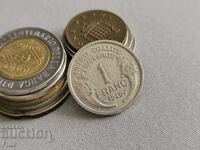 Mонета - Франция - 1 франк | 1945г.