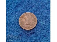 1 пфенинг Германия 1900