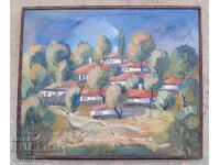 Илия Илиев. Картина. Село в Родопите
