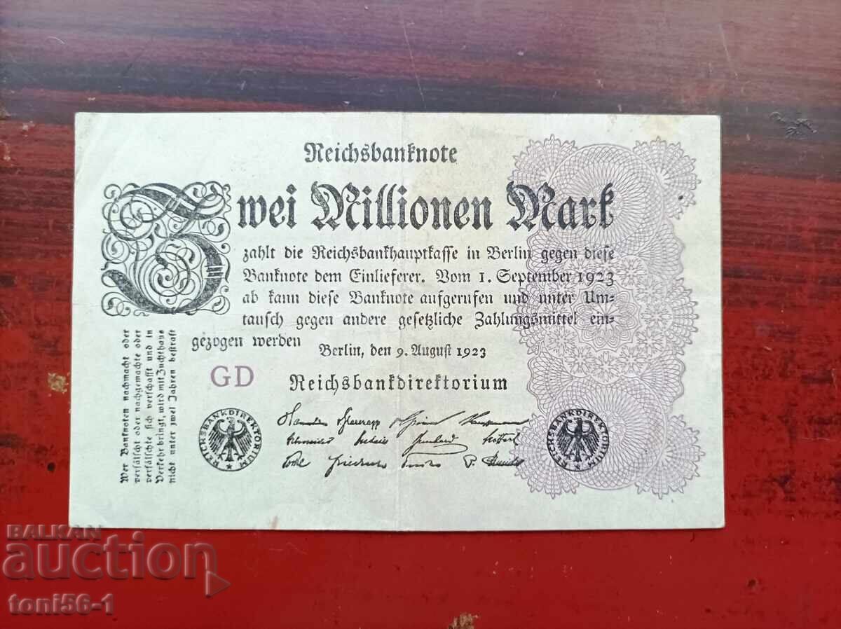 Germany 2 Million Mark 1923