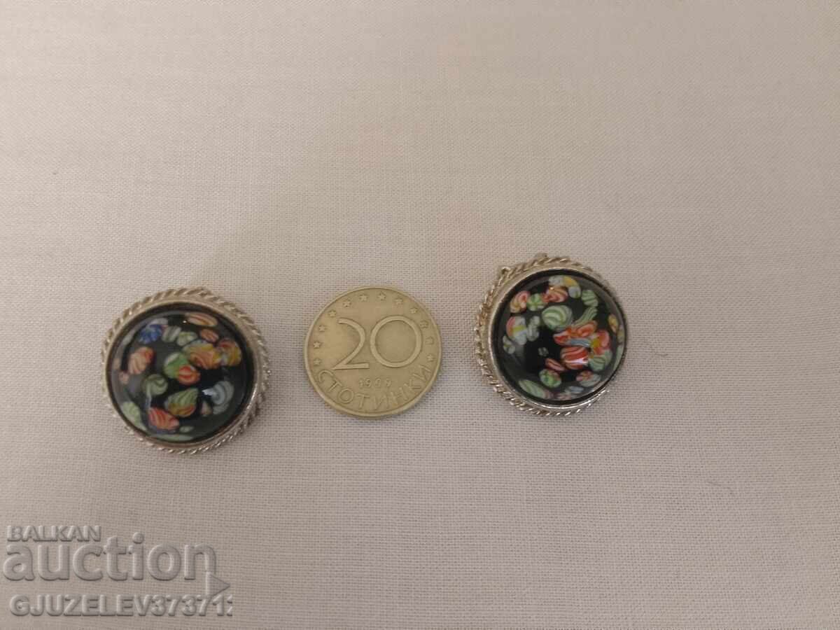 Delivery of Vintage Murano Glass Earrings, Murano, Clip-On Delivery of Vintage Murano Glass Earrings, Murano, Clip-On