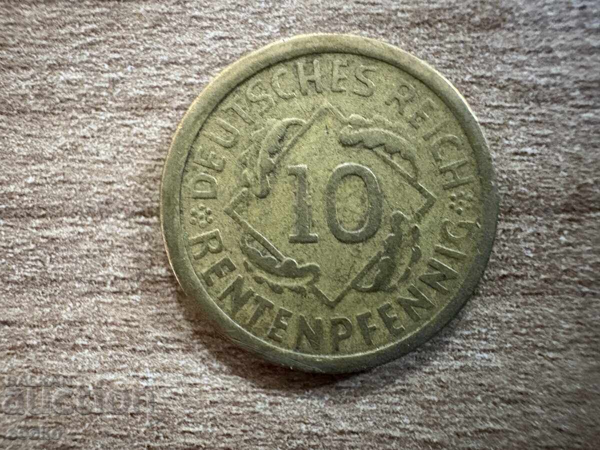 Germania - 10 rentpfeniga (1924) - A