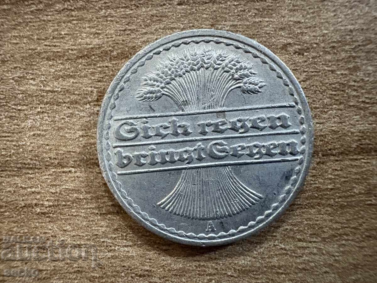 Γερμανία - 50 πφένιγκ (1921) - Α με τιμή 0.65 BGN | € 0.33 Γερμανία - 50 πφένιγκ (1921) - Α με τιμή 0.65 BGN | € 0.33