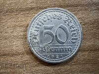 Γερμανία - 50 πφένιγκ (1921) - Α