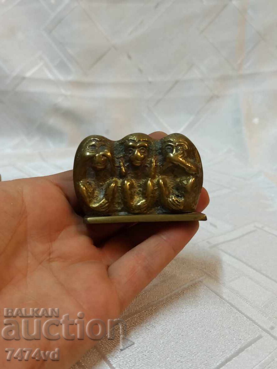 Δημοπρασία Χάλκινο γλυπτό με τις τρεις μαϊμούδες - Δεν ξέρω, δεν άκουσα, δεν είδα Δημοπρασία Χάλκινο γλυπτό με τις τρεις μαϊμούδες - Δεν ξέρω, δεν άκουσα, δεν είδα