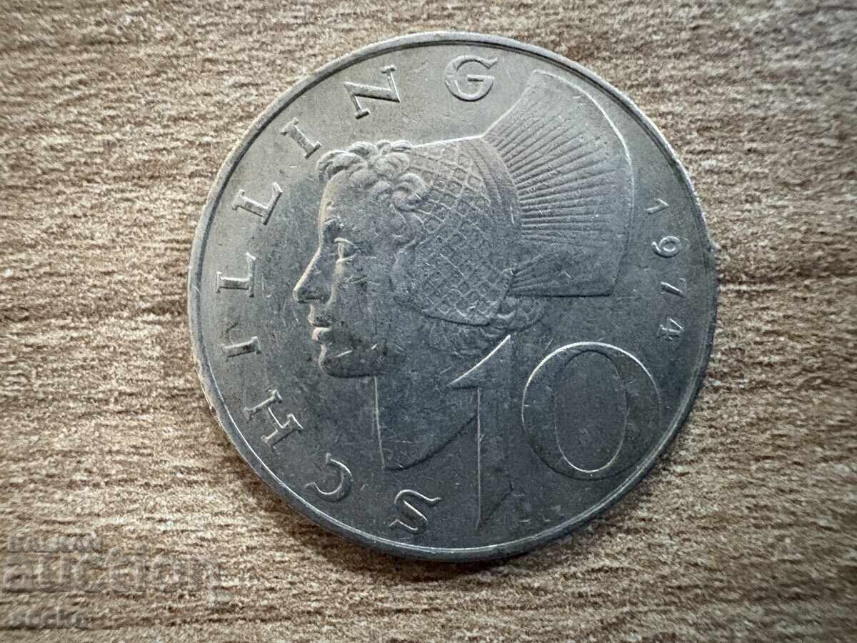 Αυστρία - 10 σελίνια (1974)