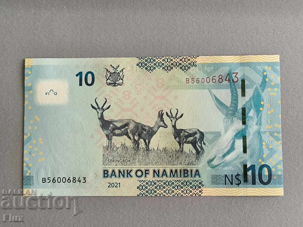Τραπεζογραμμάτιο - Ναμίμπια - 10 δολάρια UNC | 2021 με τιμή 9.75 BGN | € 4.99