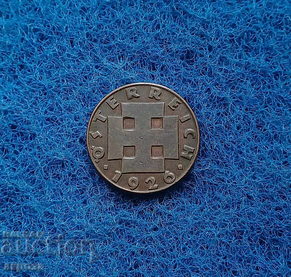 2 Groschen Austria 1926 with price 3.20 BGN | € 1.64