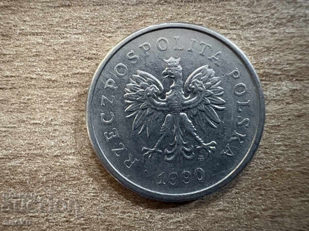 Polonia - 1 zloți (1990) cu preț 0.40 BGN | € 0.20 Polonia - 1 zloți (1990) cu preț 0.40 BGN | € 0.20
