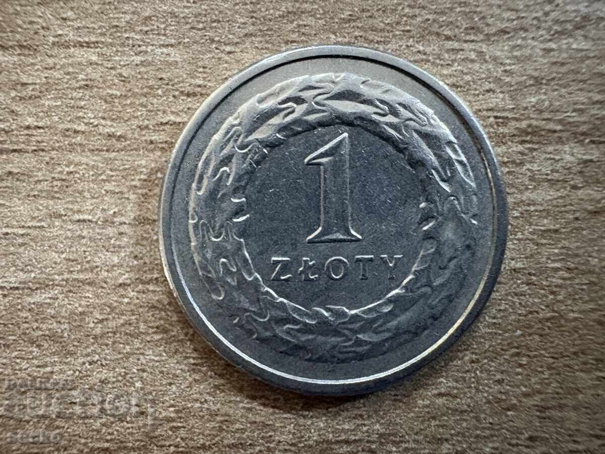 Polonia - 1 zloți (1990) Polonia - 1 zloți (1990)