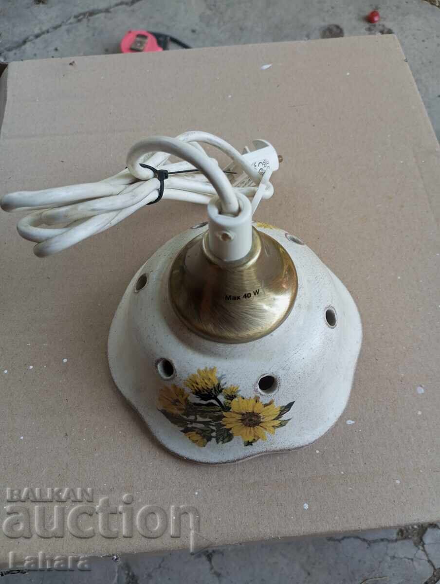 Hanging ceramic lamp