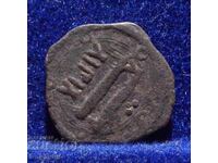 Арабска медна монета фалс