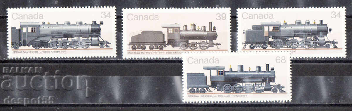 1985. Канада. Парни железопътни локомотиви. 1985. Канада. Парни железопътни локомотиви.