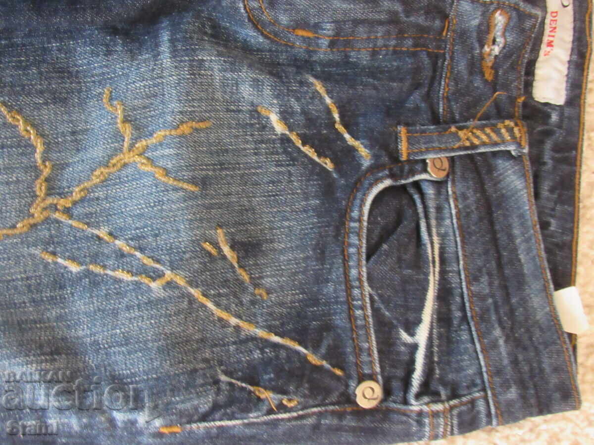 Blugi pentru fetițe mărimea 28/32 cu efecte - 6