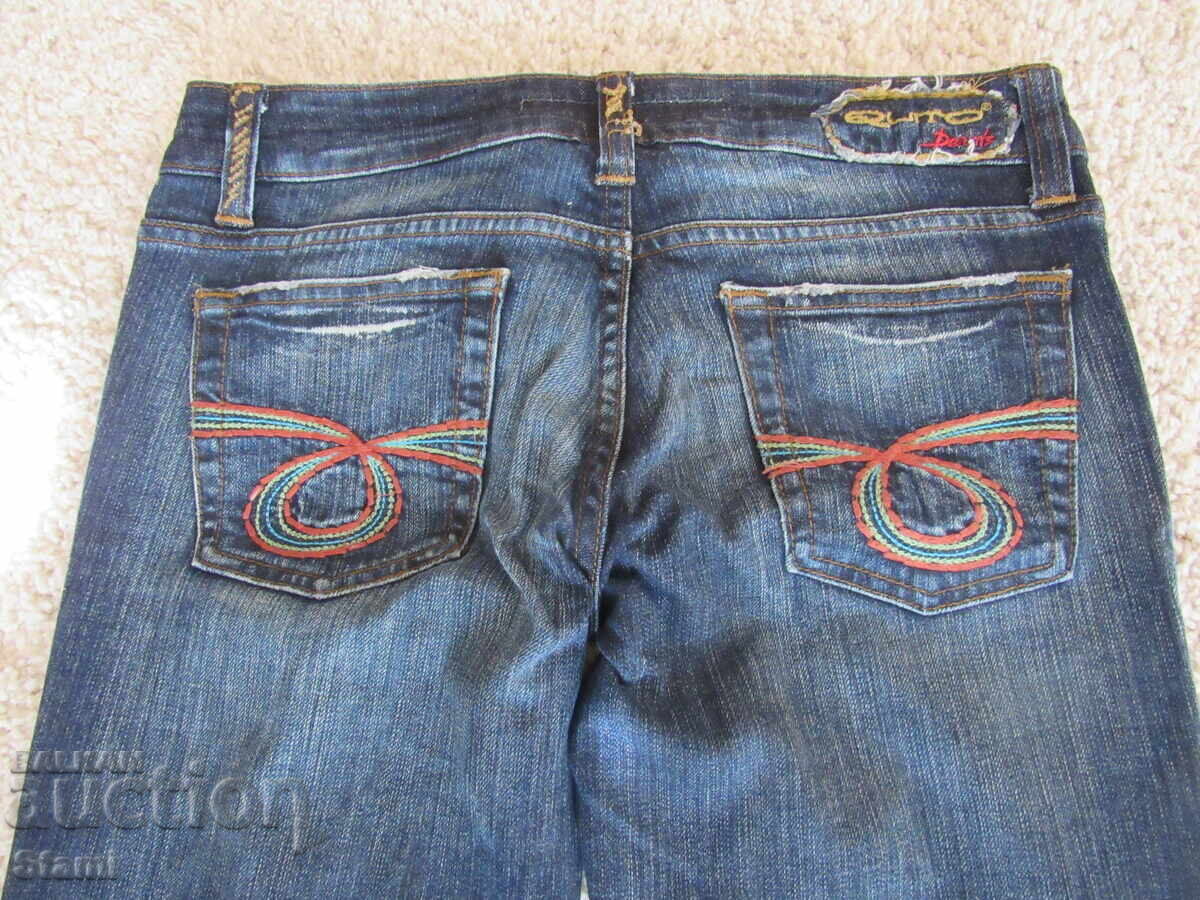 Blugi pentru fetițe mărimea 28/32 cu efecte - 7